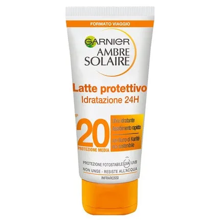 -Ambre Solaire Sun Milk Spf 20 for face and body, 50 ml, Garnier