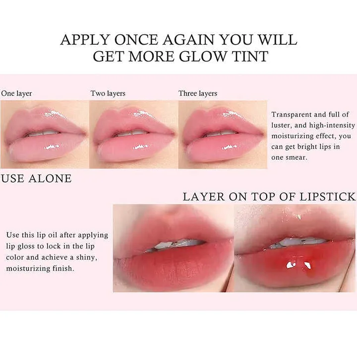 زيت شفاه متغير اللون -Color Changing Lip Oil Plumper