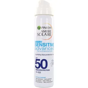 Ambre Solaire Sensitive Advanced Sunscreen facial spray 75 ml Spf 50, Garnier