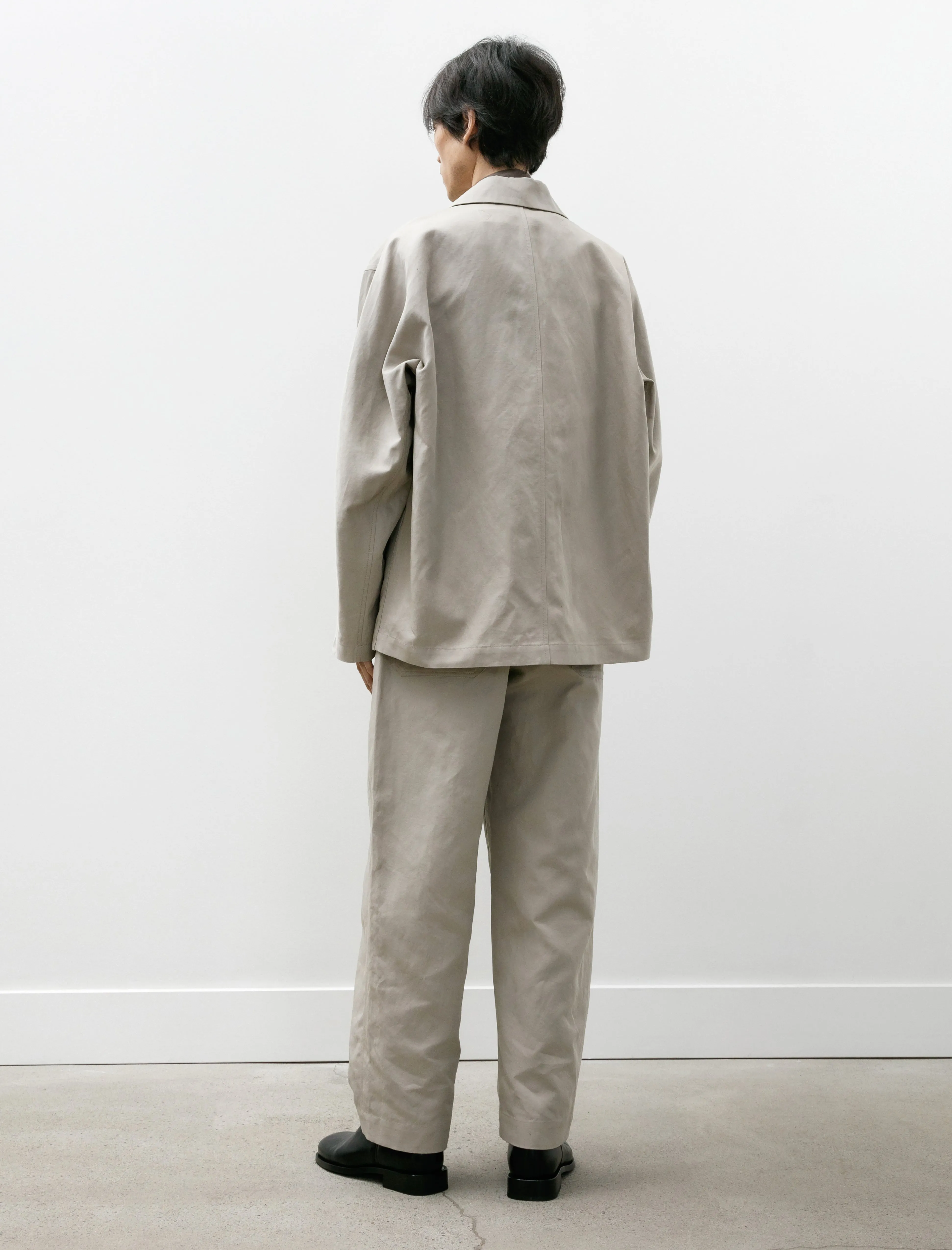 Big Chino Pants Cotton Linen Gabardine Mastic