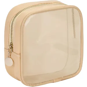 Clear Cosmetic Bag Mini Makeup Bag Women Small Cosmetic Bag for Purse Zipper Cute Pouches Make Up Travel Toiletry Essentials Preppy Purse Organizer Bags