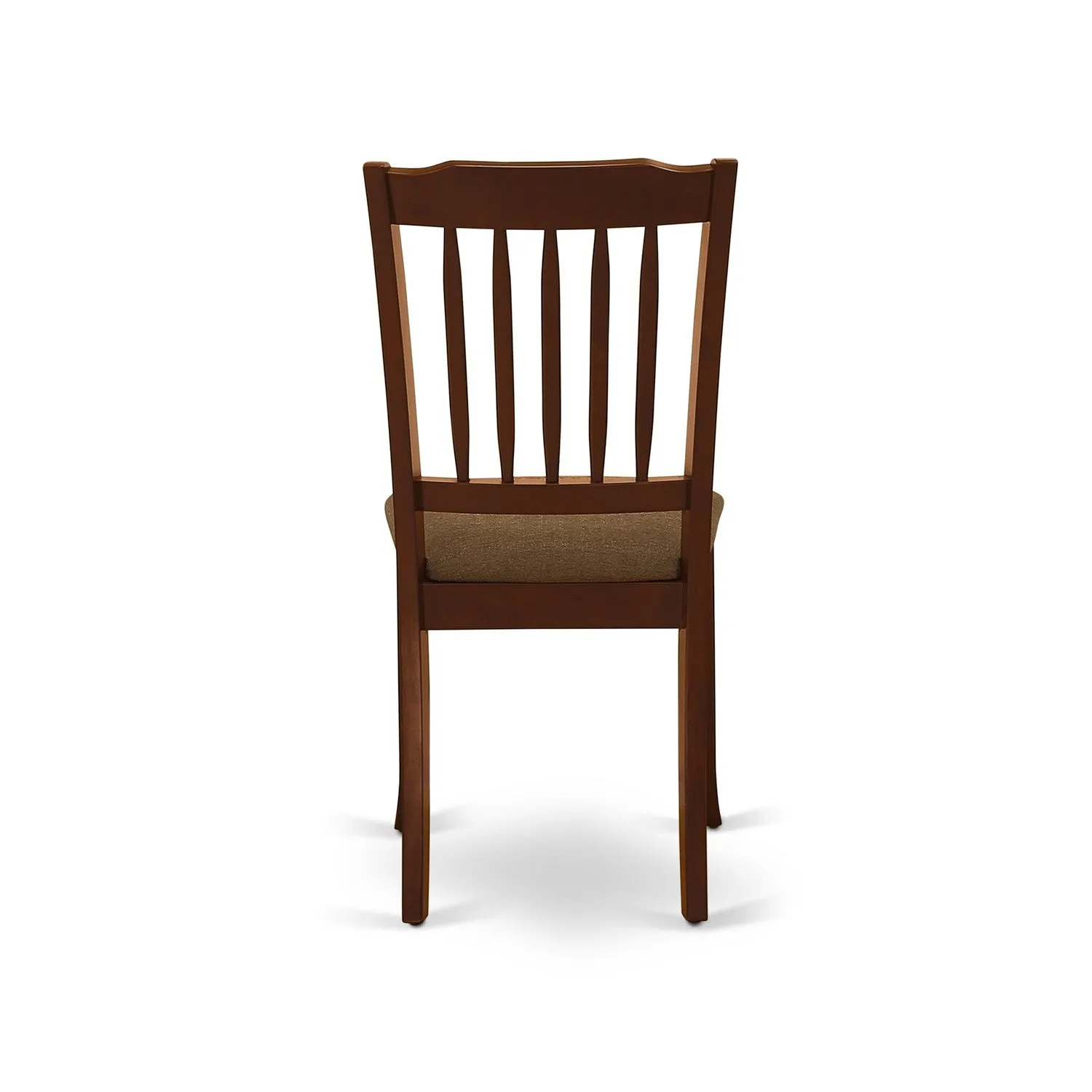East West Furniture CADA7-MAH-C 7 Piece Dining Room Furniture Set Consist of a Rectangle Kitchen Table and 6 Linen Fabric Upholstered Dining Chairs, 36x60 Inch, Mahogany