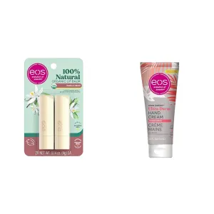 eos 100% Natural & Organic Lip Balm Sticks- Vanilla Bean & Shea Better Hand Cream - Coconut