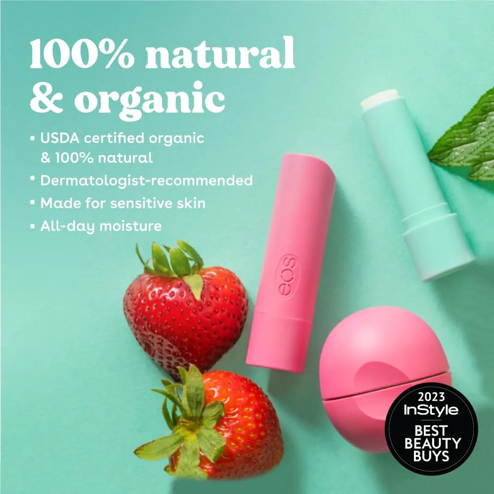 eos 100% Natural & Organic Lip Balm Sticks- Vanilla Bean & Shea Better Hand Cream - Coconut