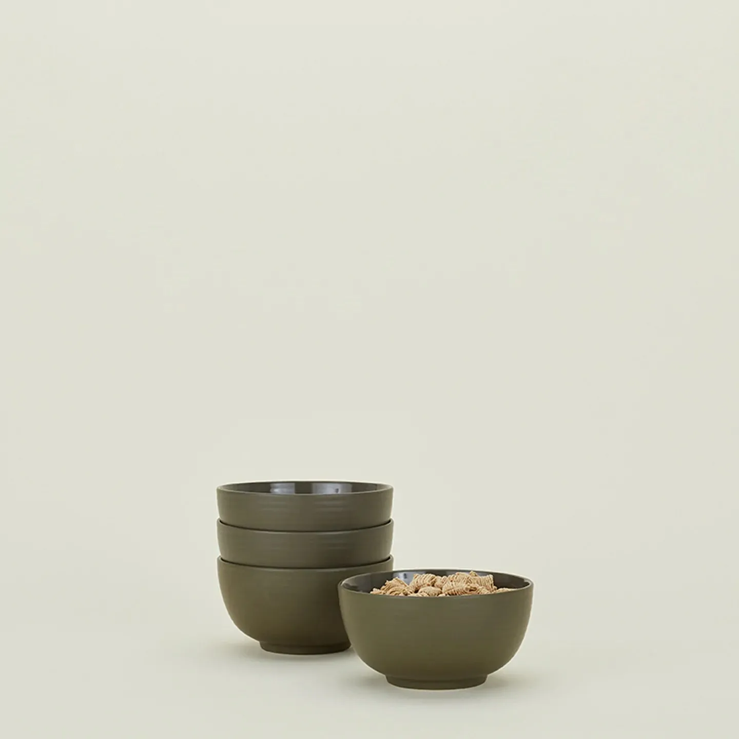 Essential Large Bowl Set of 4 (Olive)