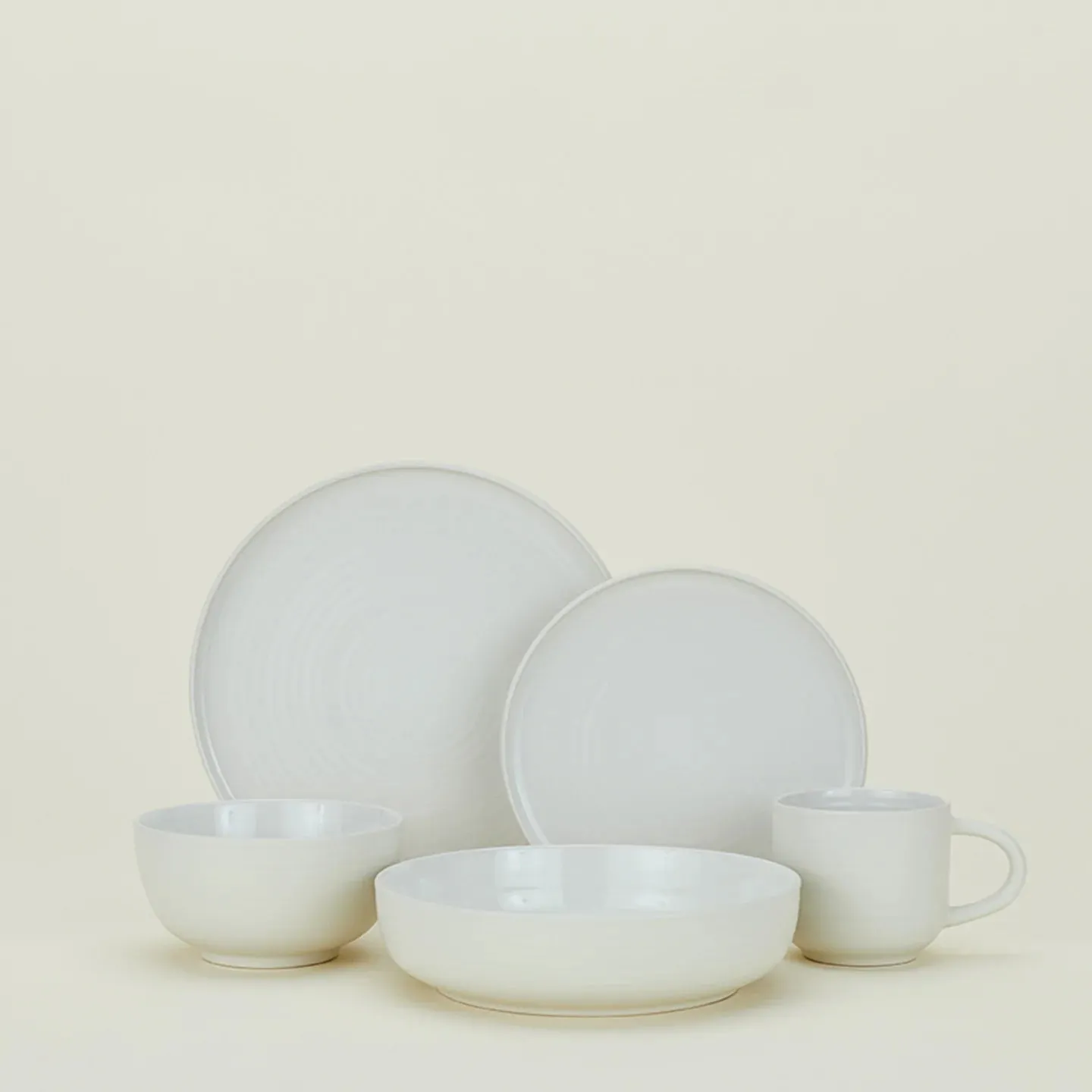 Essential Salad Plate Set of 4 (Bone)