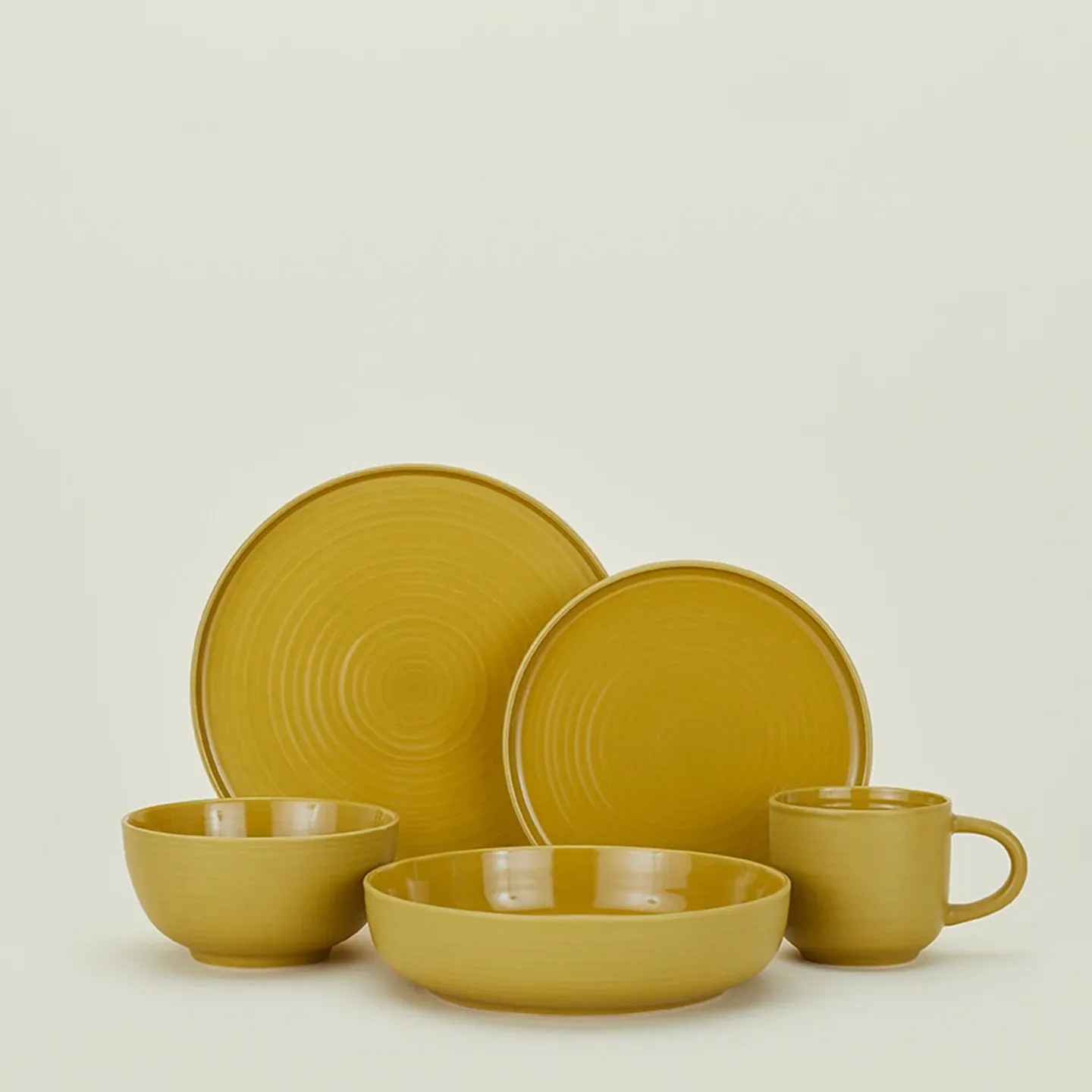 Essential Salad Plate Set of 4 (Mustard)