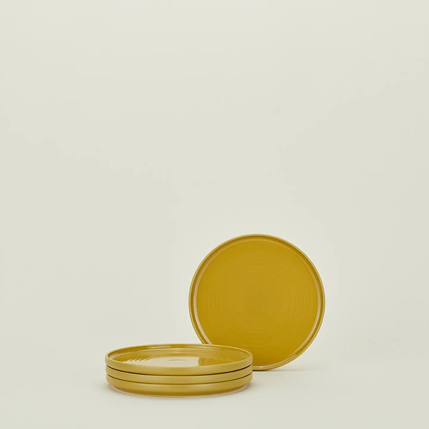 Essential Salad Plate Set of 4 (Mustard)