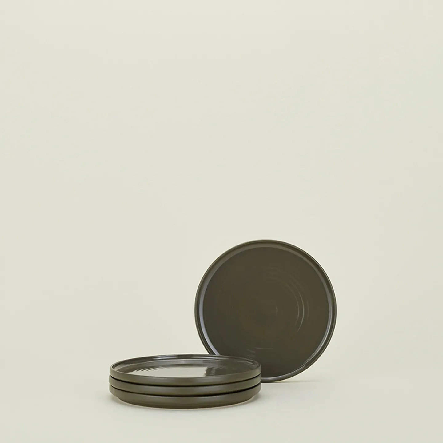 Essential Salad Plate Set of 4 (Olive)