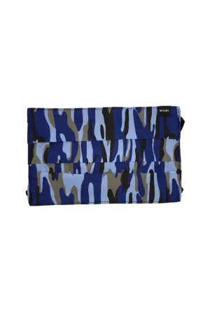 MAUBY FACE MASK: BLUE CAMO RECTANGLE (UNISEX)