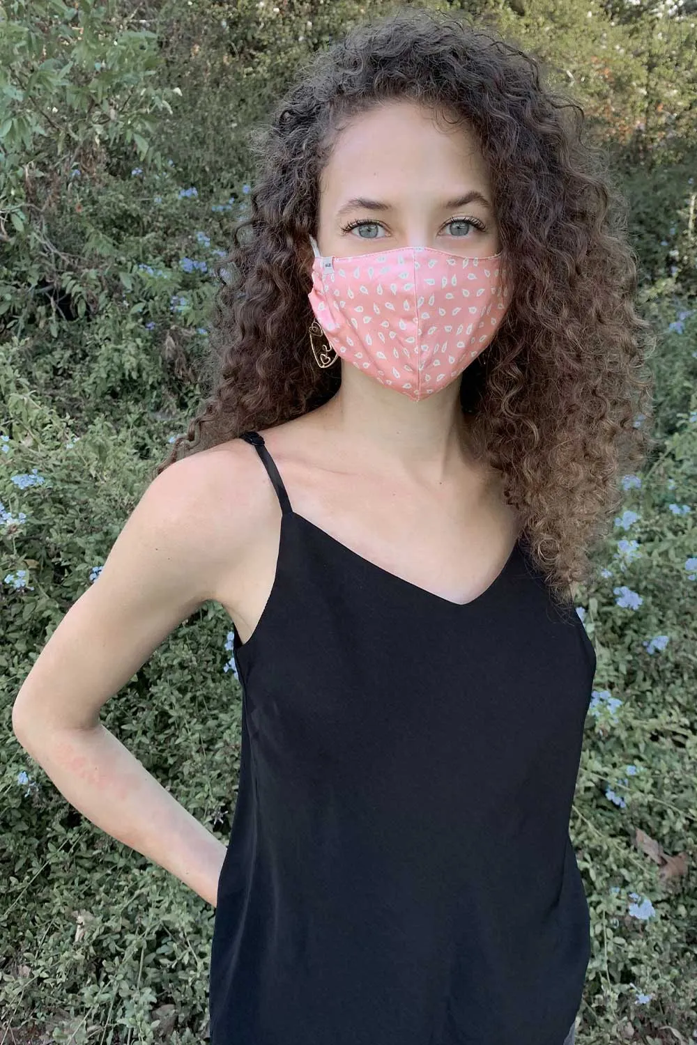 MAUBY FACE MASK: BLUSH MINI PAISLEY