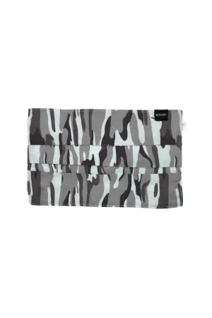 MAUBY FACE MASK: GREY WHITE CAMO RECTANGLE (UNISEX)