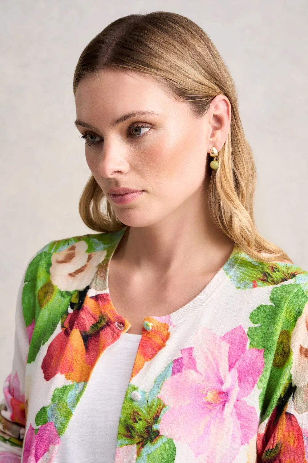 Olivine Stone Earrings - Pear