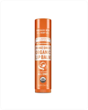 Orange Ginger Organic Lip Balms (12 Pack)