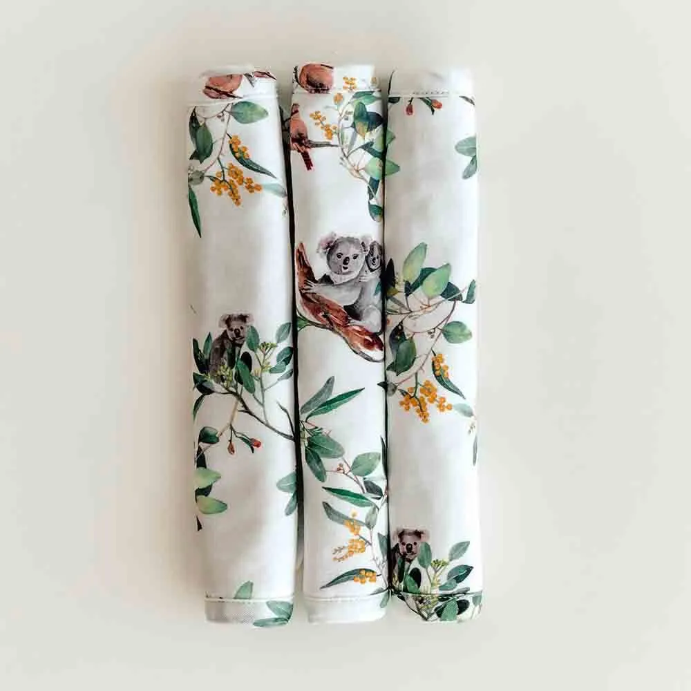 Organic Wash Cloths - 3 pack - Eucalypt