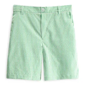 Printed Performance Dress Short -- Green Bubble Stripe