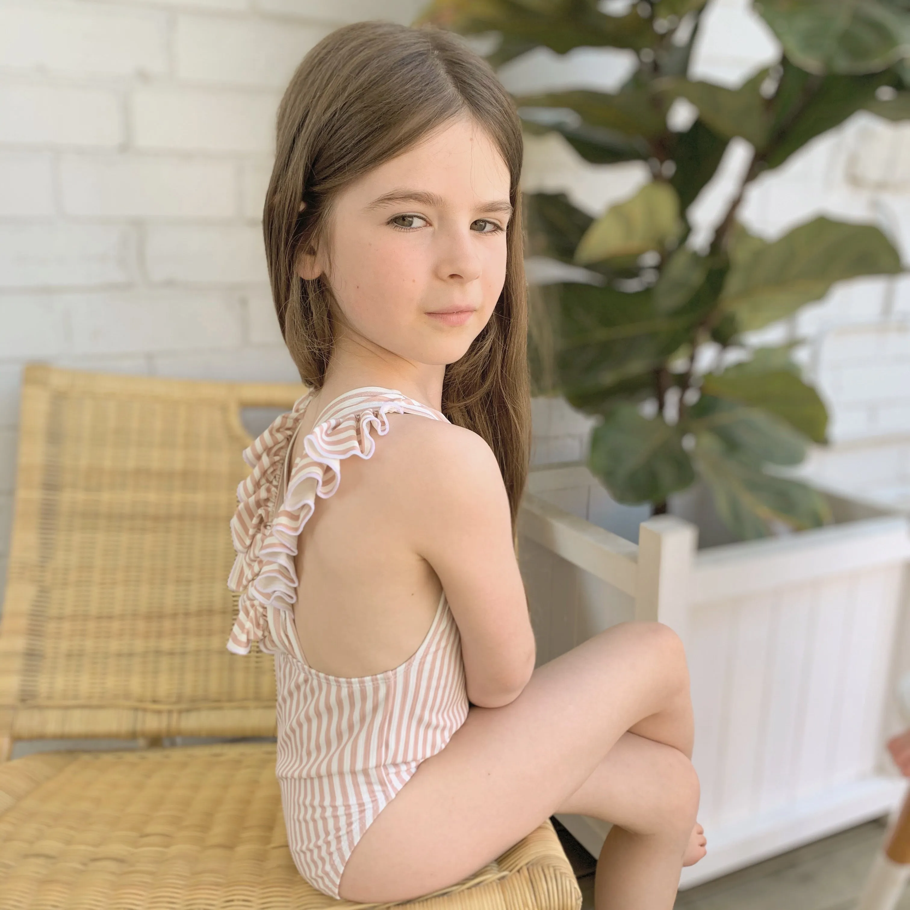 "Gracie" in Stone Stripe