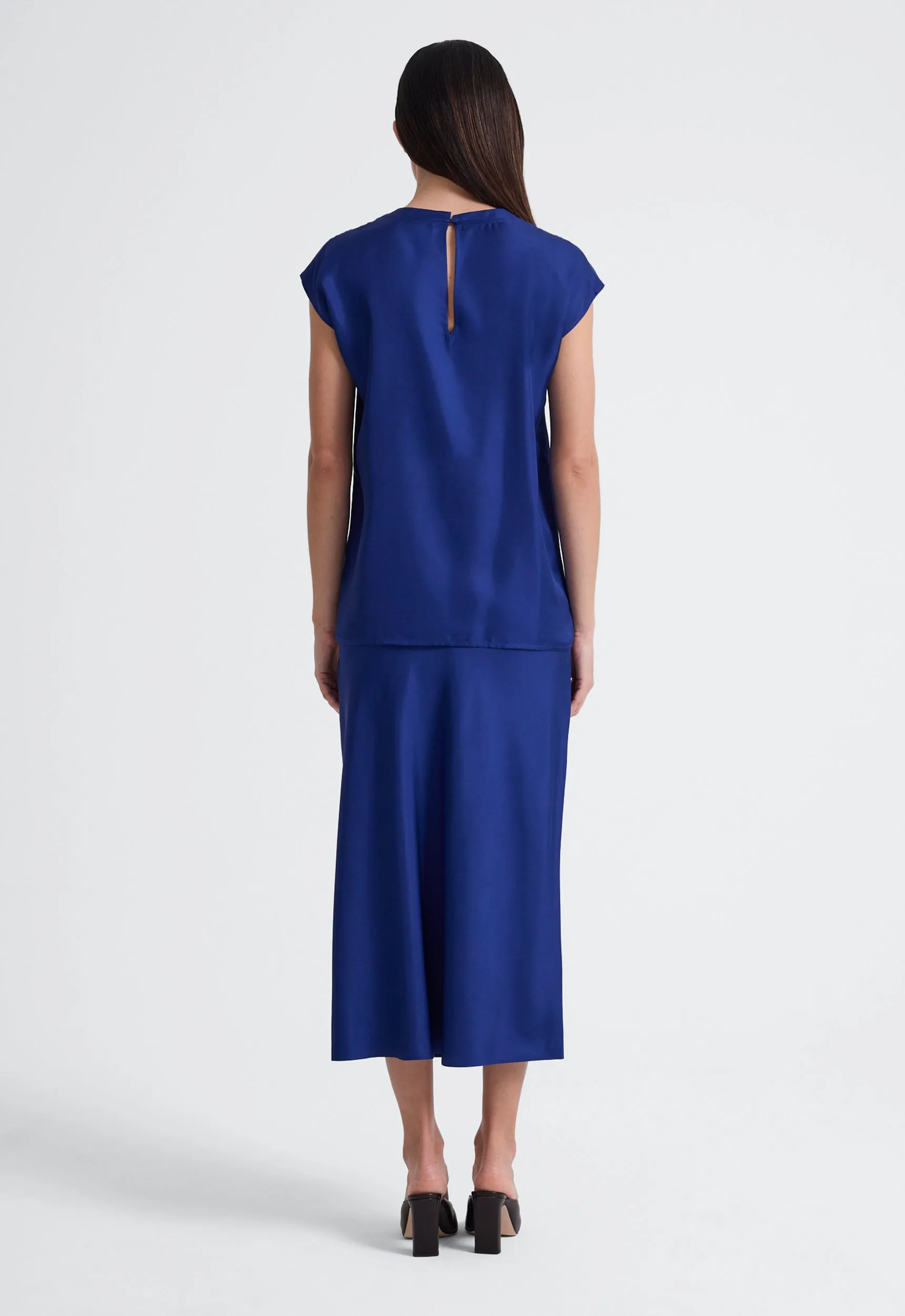 Shade Silk Top - Mariner