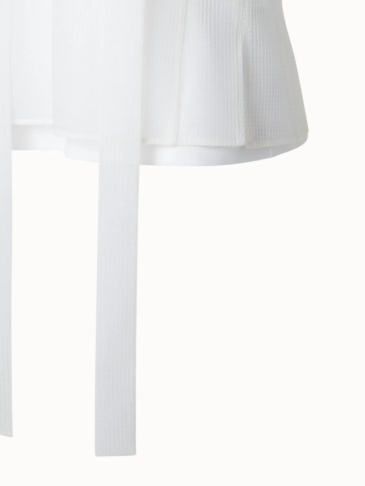 Sleeveless Tie Neck Blouse in Techno Grid
