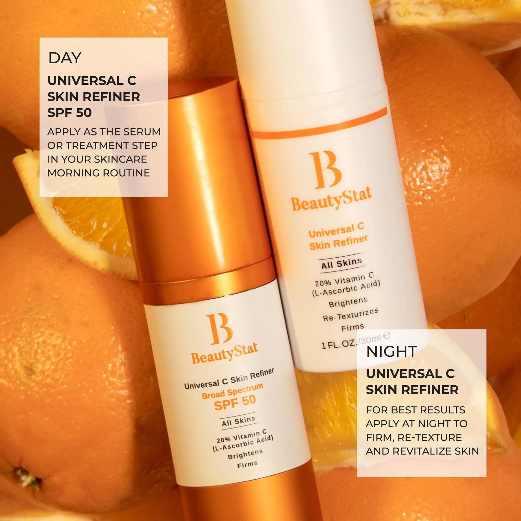 Universal C Skin Refiner Vitamin C Serum   SPF 50 Mineral Sunscreen