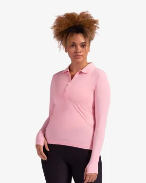 WOMEN'S COLLARED SHIRT (8005) - Tickle Me Pink